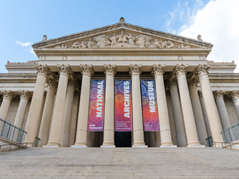 National Archives outside building