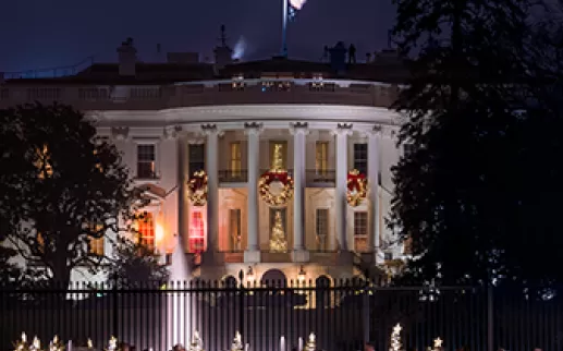 White House during holidays
