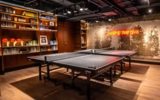 ping pong table at Spin DC
