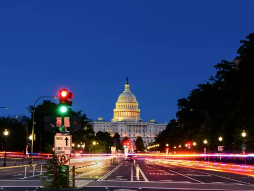 Capitol at night 