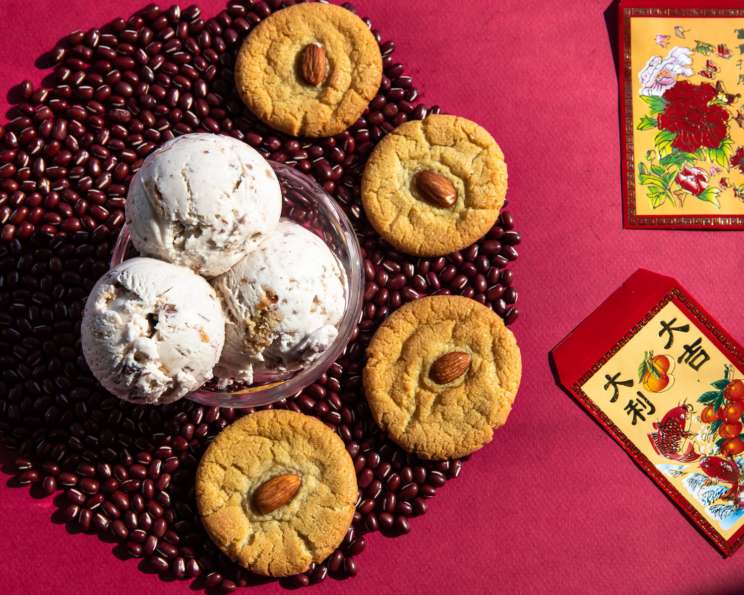 Ice Cream Jubilee - Red Bean Almond Cookie - Lunar New Year