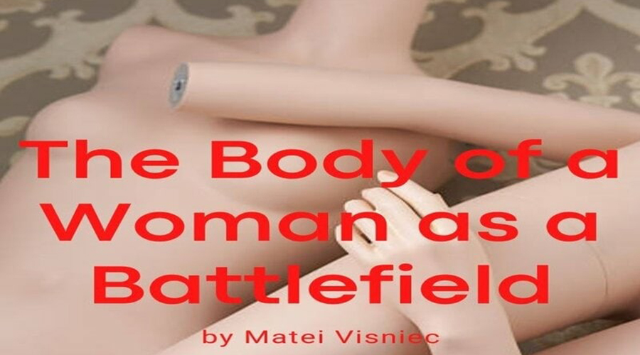 Graphic for the production of 'ExPats Theatre: The Body of a Woman as a Battlefield'