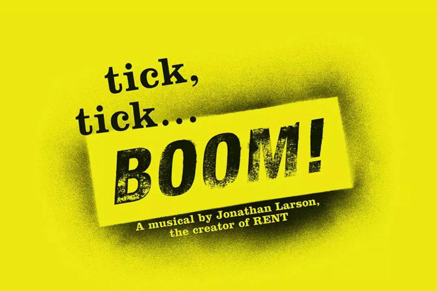 Graphic for 'tick, tick… BOOM!' stage production 