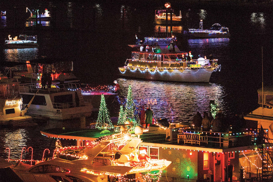 The Wharf boat holiday parade