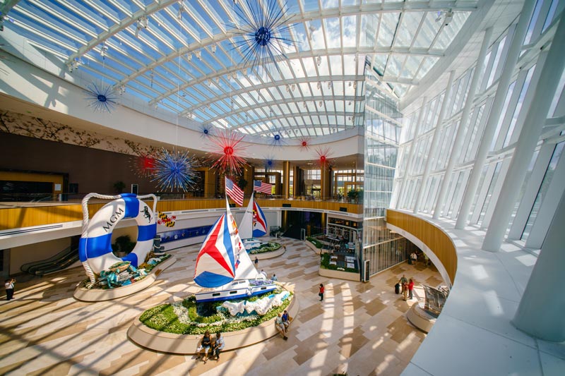 MGM National Harbor lobby - Shopping, gambling, dining and entertainment near Washington, DC