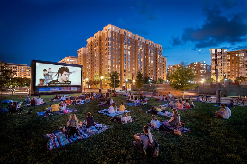 Summer outdoor movie series on the Capitol Riverfront - Free outdoor things to do in Washington, DC