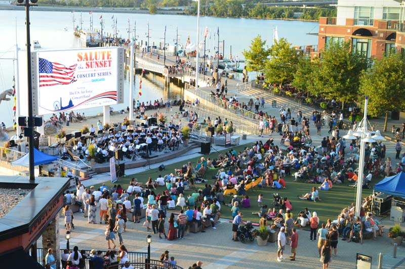 Outdoor concert series at National Harbor - Summer waterfront activities near Washington, DC