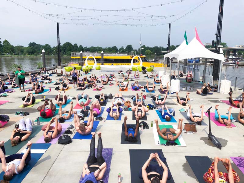 @amandaeisner - Free summer yoga classes at The Wharf on the Southwest Waterfront - Free things to do in Washington, DC