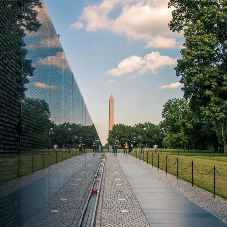 @brianjacobsphotography - Sunny summer day at the Vietnam Veterans Memorial on the National Mall in Washington, DC