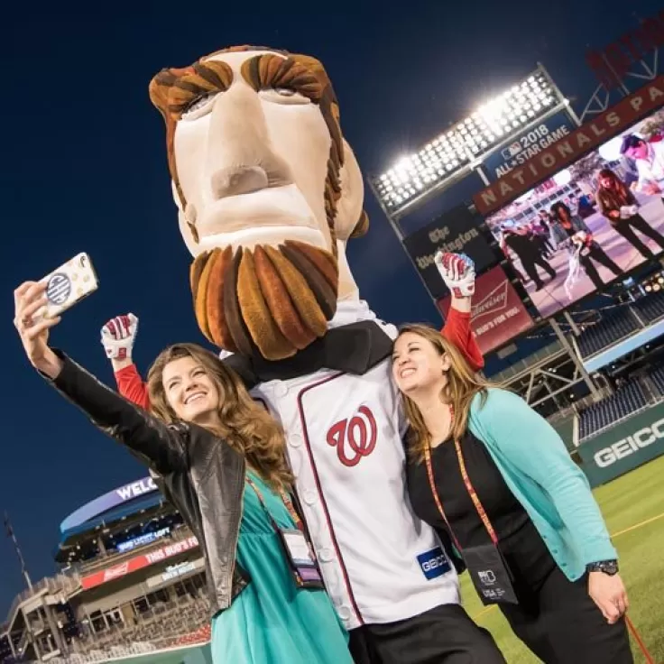 Selfie with President Lincoln at Nationals Park - Meetings and Conventions in Washington, DC