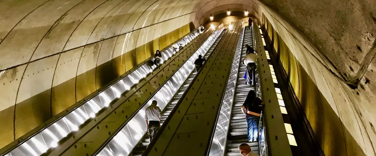 DC Metro Escalator (Photo credit: Geri Chapple)