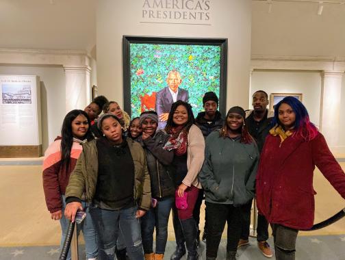 Photo of Students at National Portrait Gallery