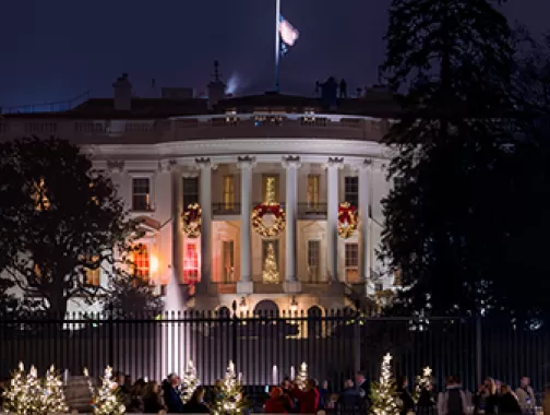 White House during holidays
